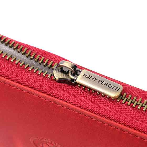 Жіночий гаманець з матової натуральної шкіри Tony Perotti 20834_1 (2250 rosso) Червоний Київ