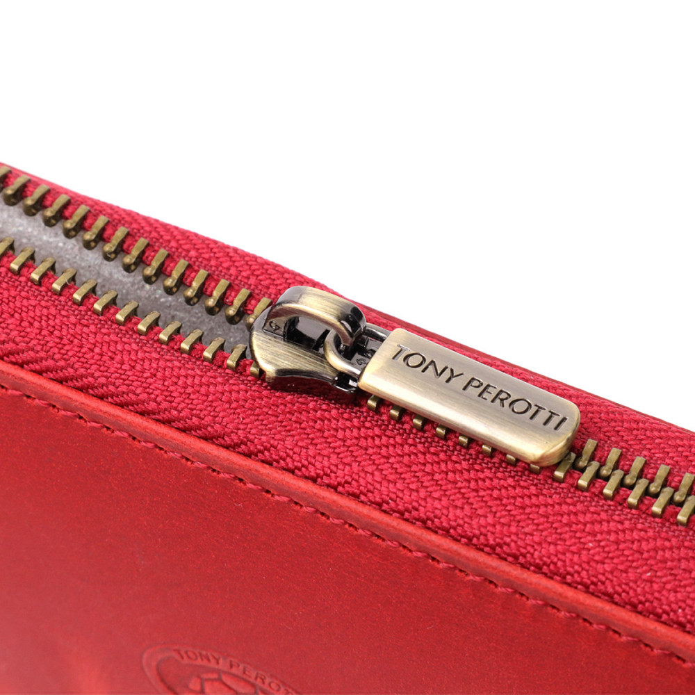 Жіночий гаманець з матової натуральної шкіри Tony Perotti 20834_1 (2250 rosso) Червоний Київ - фото 5
