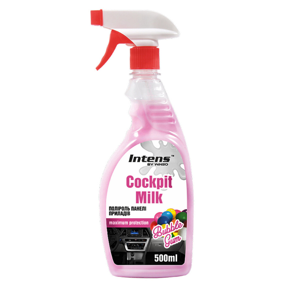 Полироль-молочко для панели приборов Winso Cockpit Milk Бабл Гам, 500мл Київ - фото 1