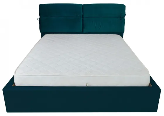 Кровать Двуспальная Edinburgh Comfort 160 х 200 см Missoni 017 С подъемным механизмом и нишей для белья Синий Днепр