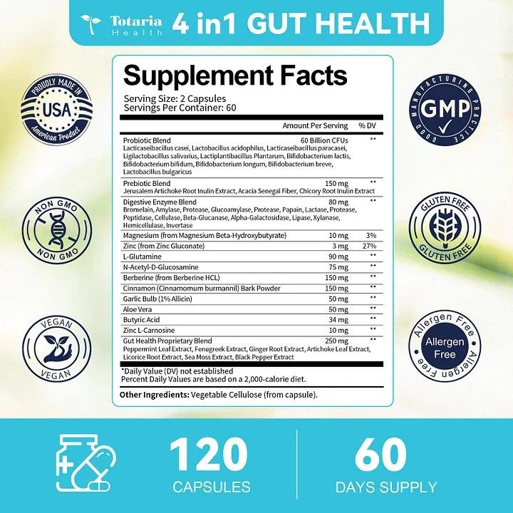 Gut Health 120caps 60serv Луцьк - фото 2