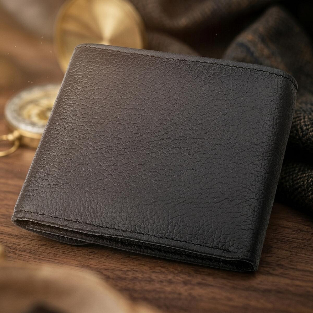 Кошелек ST Leather 18313 (ST155) кожаный Черный Киев - изображение 10