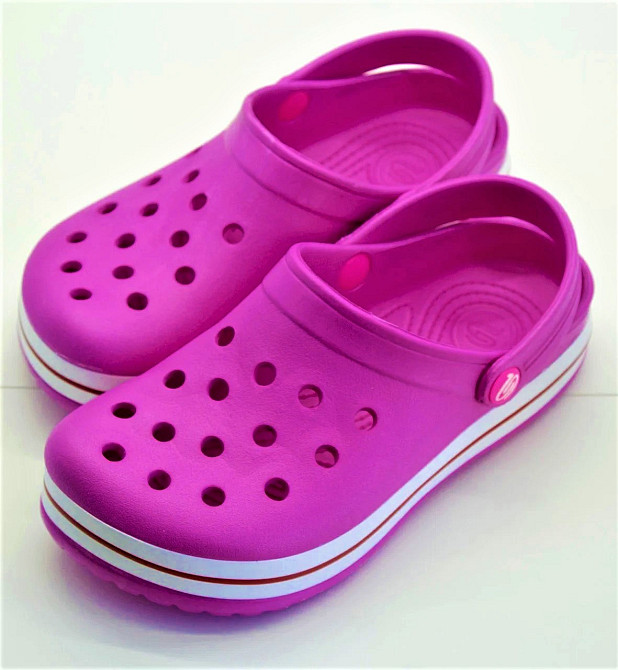 Женские Тапочки CROCS Розовые Кроксы Шлёпки Сланцы (размеры: 41) Днепр - изображение 2