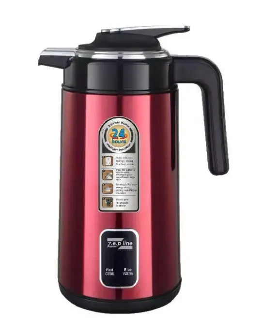 Promotec Черный Электрочайник термос Zepline ZP-123-R 3л 2200 Вт Коломыя - изображение 6