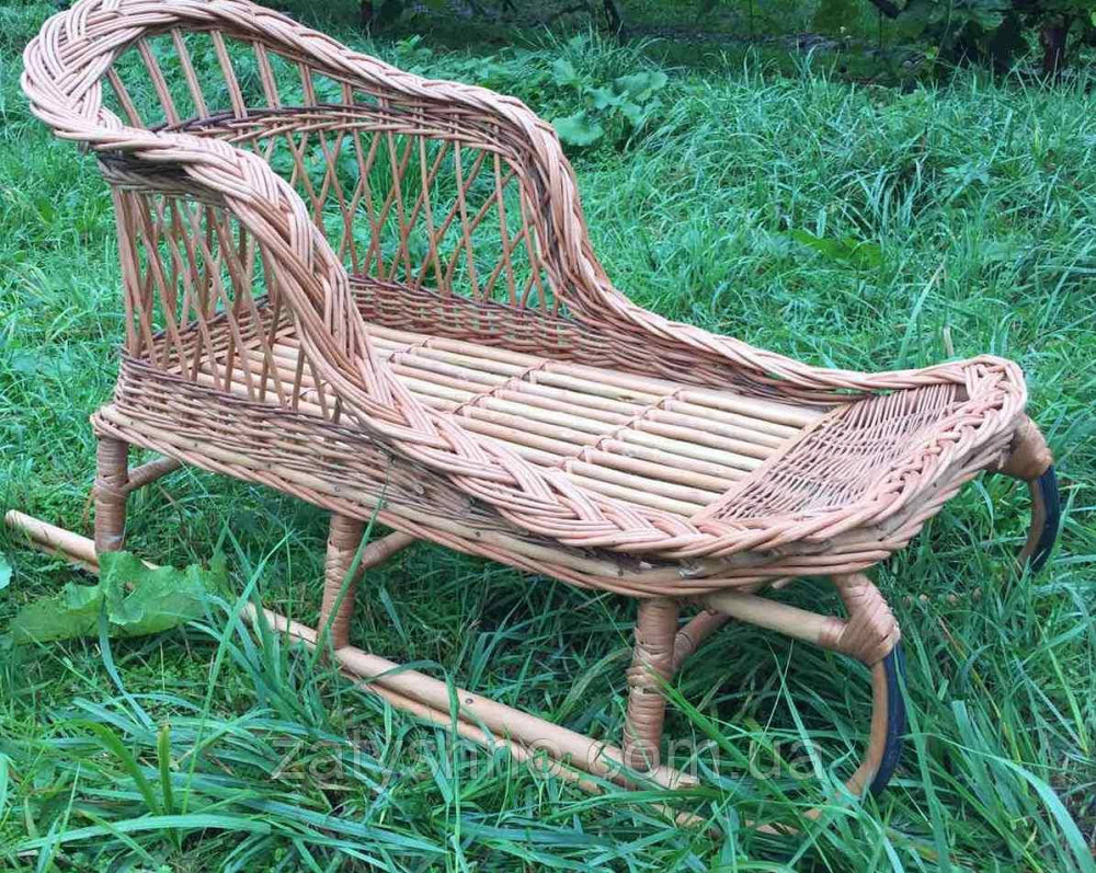 Плетеные саночки| санки для детей и взрослых | саночки  на подарок | санки из лозы Киев - изображение 5