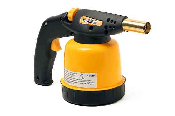 MASTERTOOL Лампа газова паяльна MASTERTOOL п'єзопідпал Ø 20 мм/1300°С 1.3 кВт 94.6 г/год 44-511 Коломия