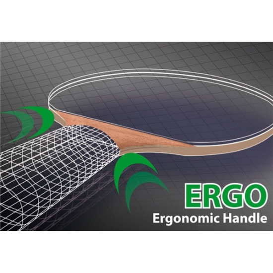 Ракетка настольный теннис Donic Top Team Level 500 Вишнёвое - изображение 3