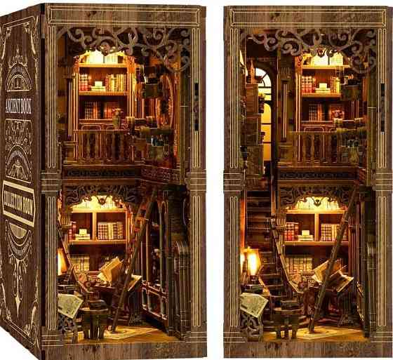 Букнук-румбокс DIY — соберите свою миниатюрную книжную комнату. Харьков