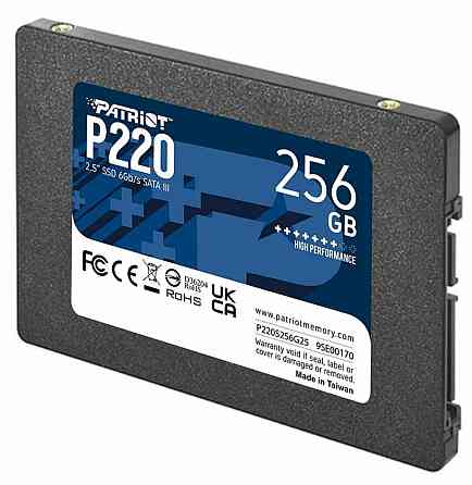 SSD диск накопичувач Patriot P220 256GB 2.5" 7mm SATAIII P220S256G25 Одеса