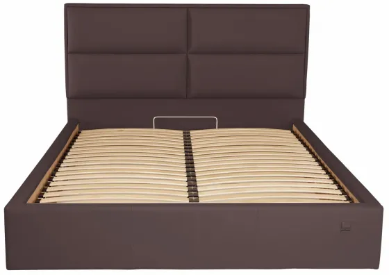 Ліжко Двоспальне Sheffield Comfort 180 х 190 см Fly 2231 З підйомним механізмом та нішою для білизни Темно-коричневий Київ