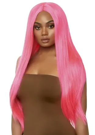 Перука Leg Avenue 33″ Long straight center part wig neon pink Львов