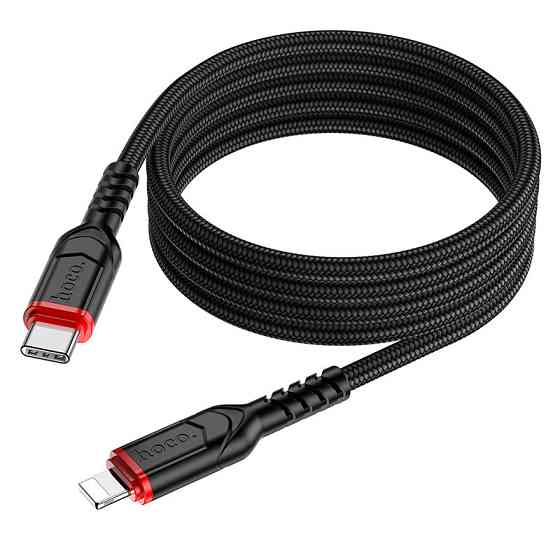 Кабель Hoco X59 Victory PD charging data cable iP(L=1M) Black Одесса