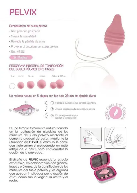 Тренажер Кегеля Femintimate Pelvix Concept з набором вантажів, анатомічно правильний Львів - фото 7