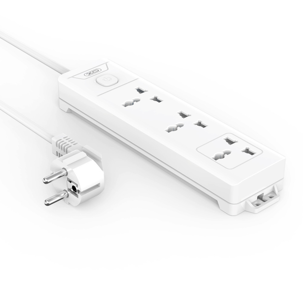 Подовжувач мережевий XO WL17, 3 розетки, 10 A, 250 V, 2 м, білий Вінниця - фото 2