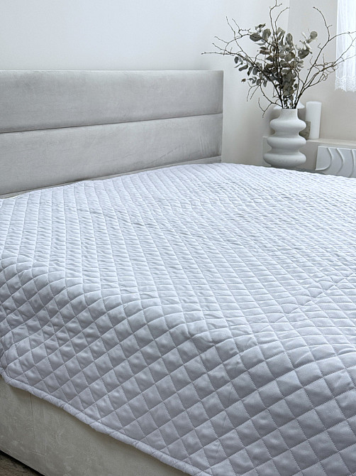 Ecotton Покривало Ecotton 220х240 см антиалергенне з полісатину світло-сірого кольору Light Gre Коломия - фото 4