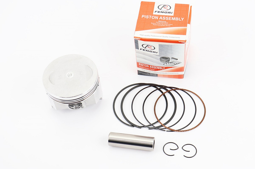 Поршень к-кт CB/CG250cc 69,0 мм +0,50 (висота 49,0 мм; палець 17 мм) Бершадь - изображение 1