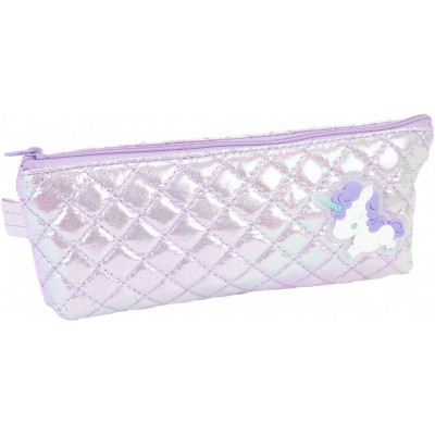 Пенал Cool For School перламутровый 1 отделение фиолетовый (CF87058) Винница - изображение 1