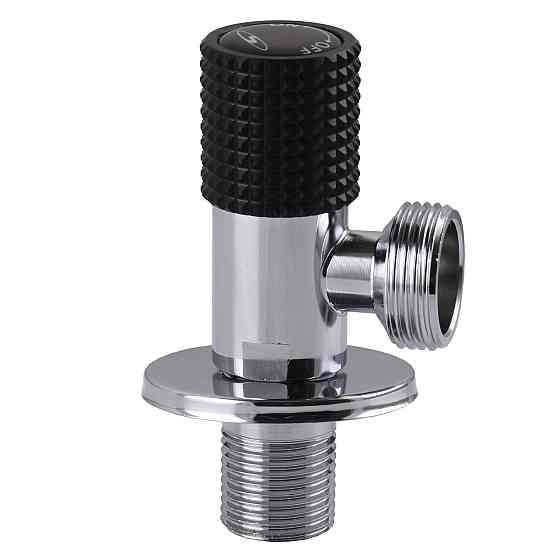 Кран кутовий кераміка SOLOMON EXCLUSIVE 1/2″X3/4″ 989 BLACK ( 1шт.) (000025635) Киев