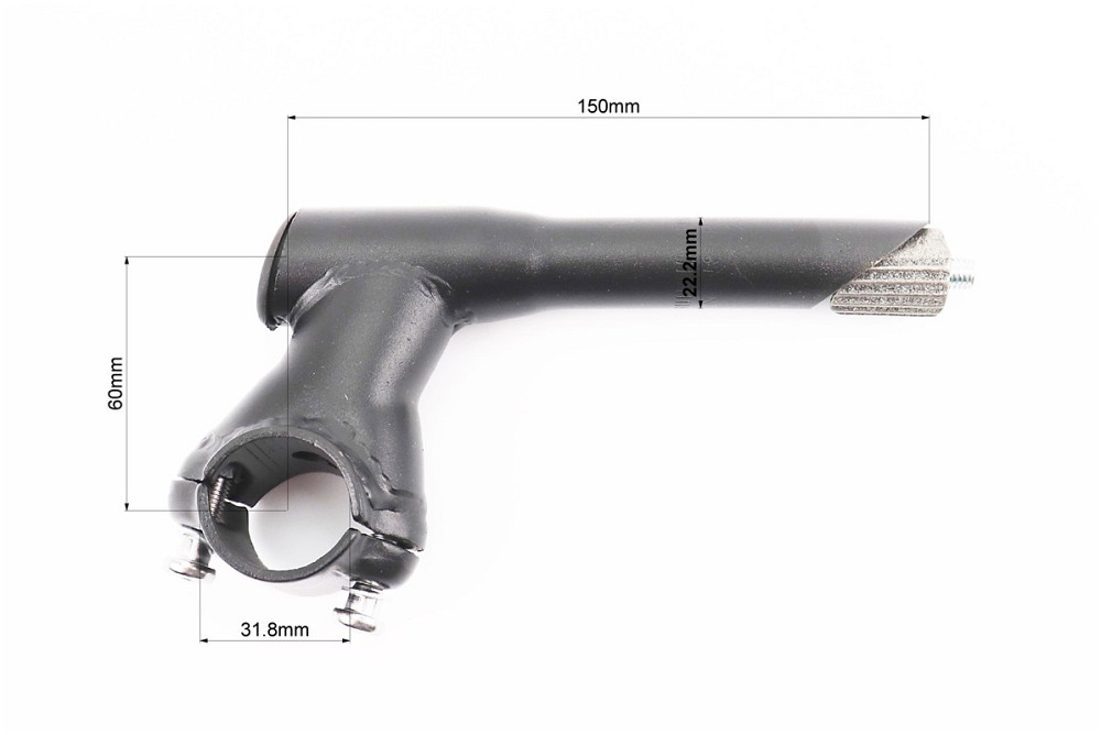 Винос керма MTB 22,2х31,8х60х150мм, чорний HS059 Київ - фото 2