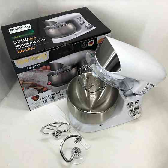 Тестомес для приготовления теста Rainberg RB-8083 3200 Вт, Бесшумный кухонный комбайн XZ-58 Львов
