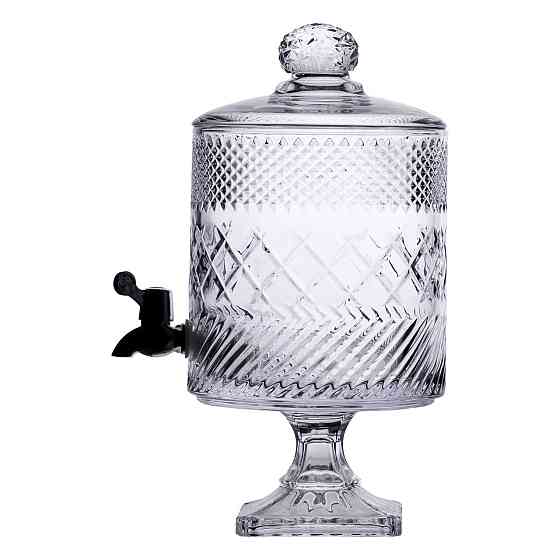 Лимонадниця з краном на підставці скляна 4,5 л HP-19-4 Київ