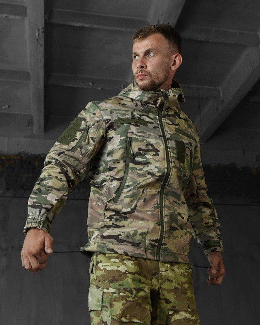 Осіння весняна чоловіча тактична куртка region софшел мультикам L Одеса - фото 18