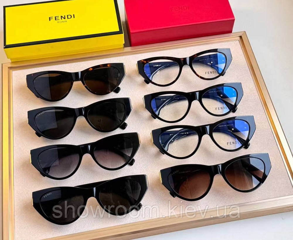 Жіночі сонцезахисні окуляри кішечки (50092) silver lux Київ - фото 5