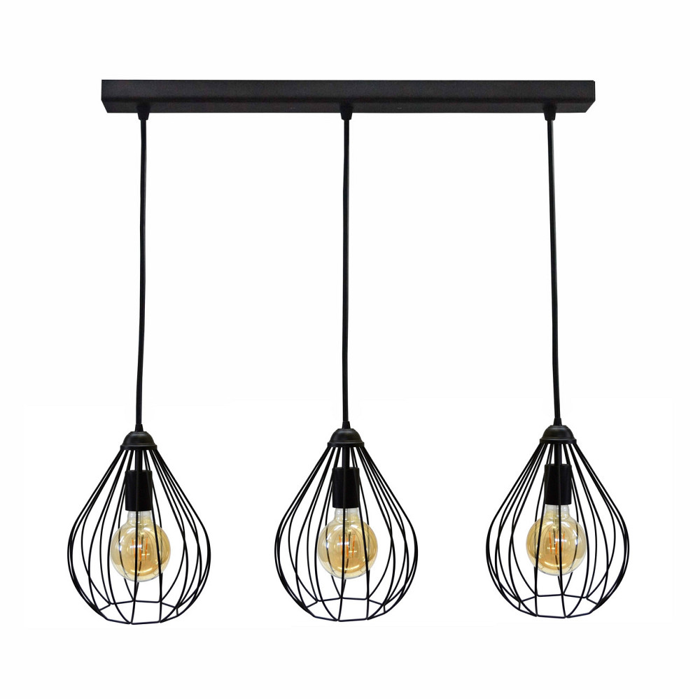 Світильник підвісний крапля 3 плафона Kaplya NL 2229-3 Київ - фото 1