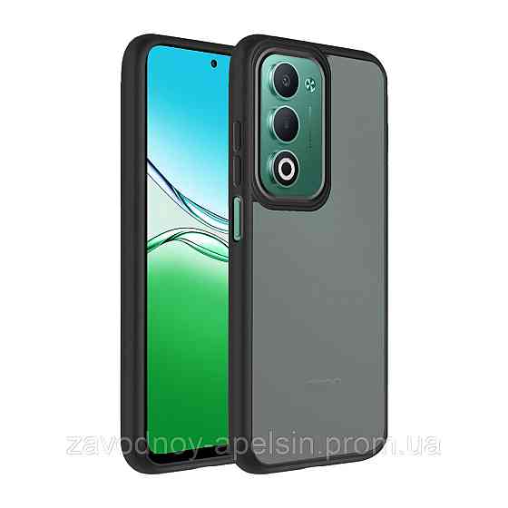 Oppo A5 2025 Чохол матовий TPU+PC (чорний) Одеса