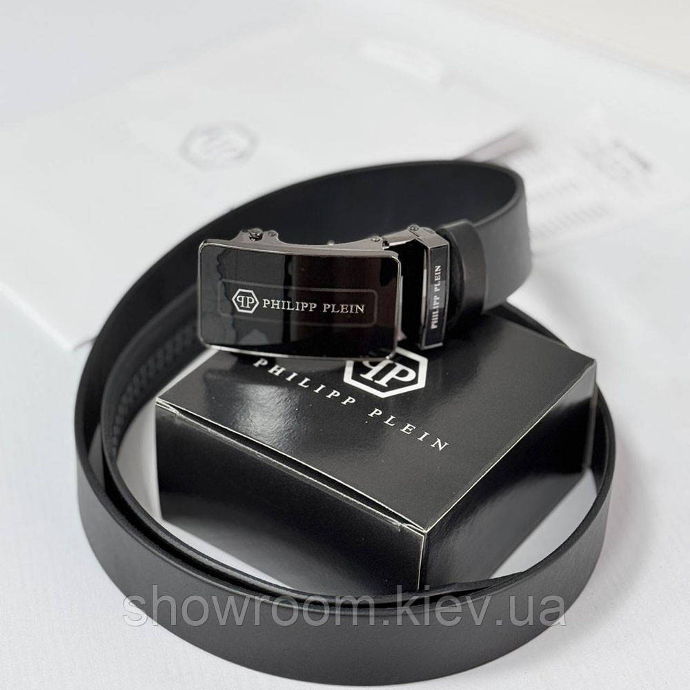 Мужской кожаный ремень автомат Phillip Plein (2003) Киев - изображение 2