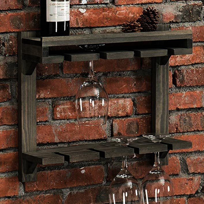 Полиця для келихів "Сноувіл" мокко Миколаїв - фото 1