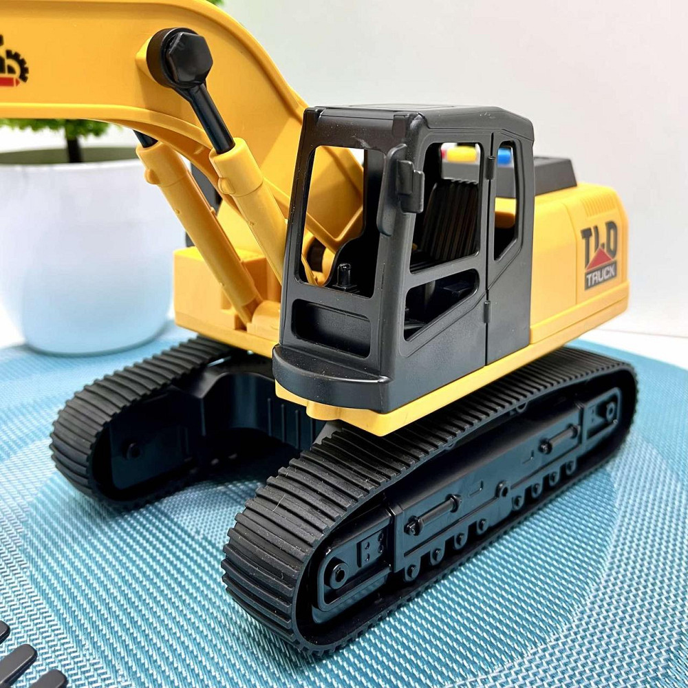 Екскаватор спецтехніка звук світло рухомі деталі 32см Жовто-чорний (584-1-2) Чернігів - фото 8