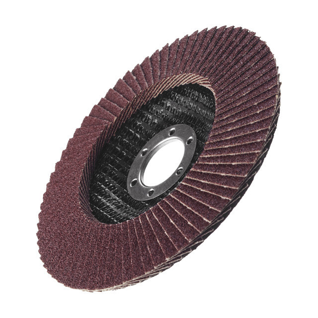 Диск шлифовальный лепестковый, 125×22 мм, зерно K120, 13300 об/мин INTERTOOL BT-0212 Киев - изображение 4