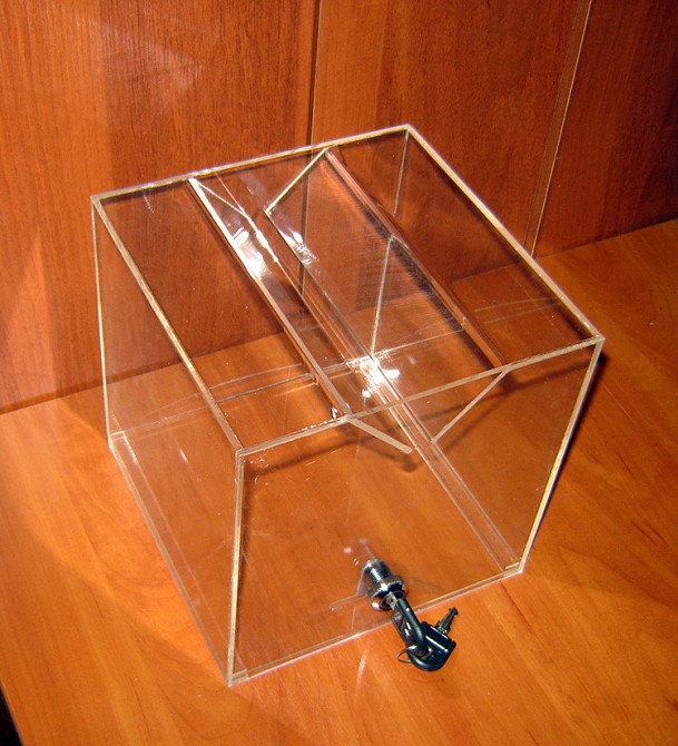 Ящик для пожертвований EKOSTAR 300х300х300 широкая щель Киев - изображение 7