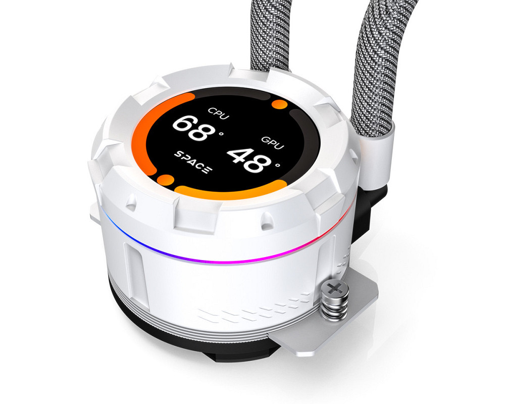 Система водяного охолодження ID-Cooling Space LCD SL240 XE White Білий Харьков - изображение 14