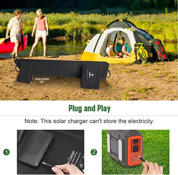 Складний сонячний зарядний прстрій Solar panel BIGblue B406 80W Сонячна панель Вінниця - фото 8