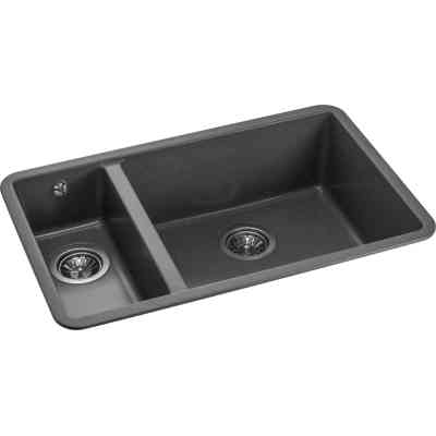 Мийка кухонна GRANADO Under top DOUBLE grafito (gr3409) Вінниця
