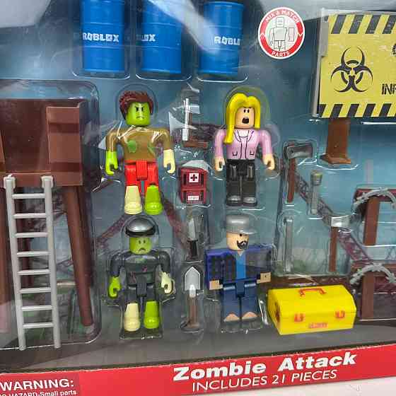 Великі ігрові фігурки Roblox в коробці атака зомбі, іграшкові чоловічки Роблокс набір ( 24443 ) Харьков