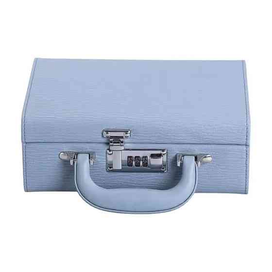 Двоярусна шкатулка для прикрас з еко-шкіри з замком Київ