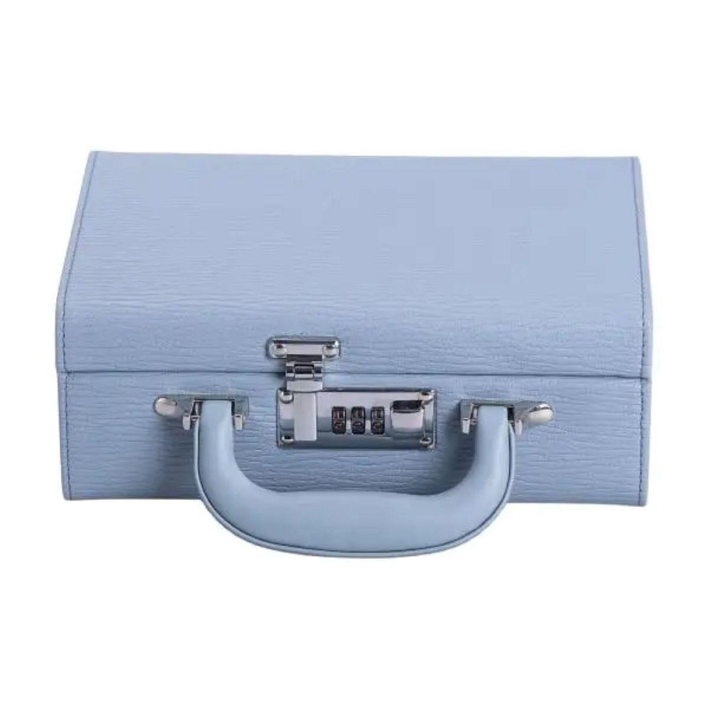 Двоярусна шкатулка для прикрас з еко-шкіри з замком Київ - фото 5