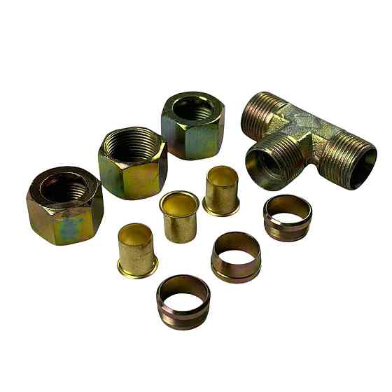 Аварійне метал розбірний трійник 16x16x16 з'єднання Мукачево