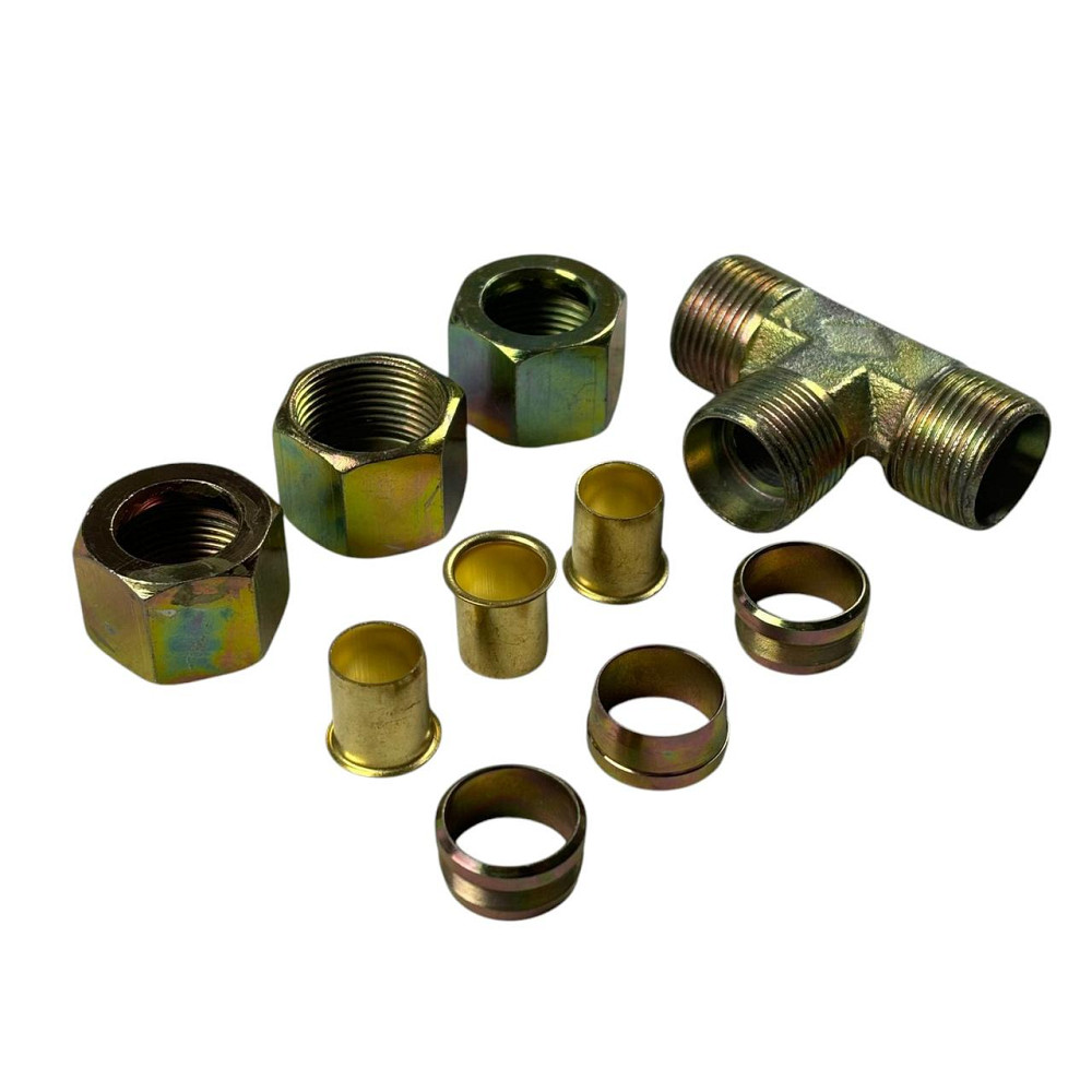 Аварійне метал розбірний трійник 16x16x16 з'єднання Мукачево - фото 2