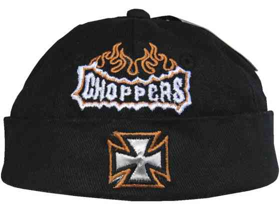 Шапка “Choppers” с вышивкой, черная Ровно