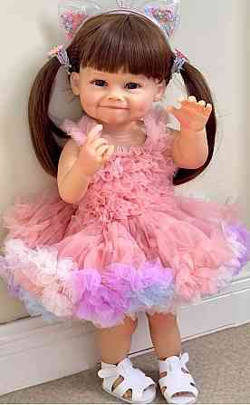 Кукла реборн девочка 55 см Злата с аксессуарами и одеждой. Харьков