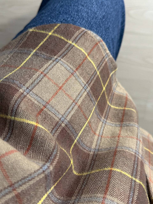 Рубашка женская A-N 8313 в клетку оверсайз широкая хлопковая, коричневый, one size Киев - изображение 5