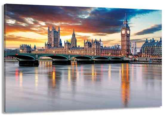 Картина холст в гостиную / спальню    Лондон   MLP_217 90х180см Киев