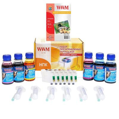 Комплект перезаправних картриджів WWM Epson P50/PX660/720WD/820FWD+ELECTRA (RC.T080U) Вінниця - фото 1