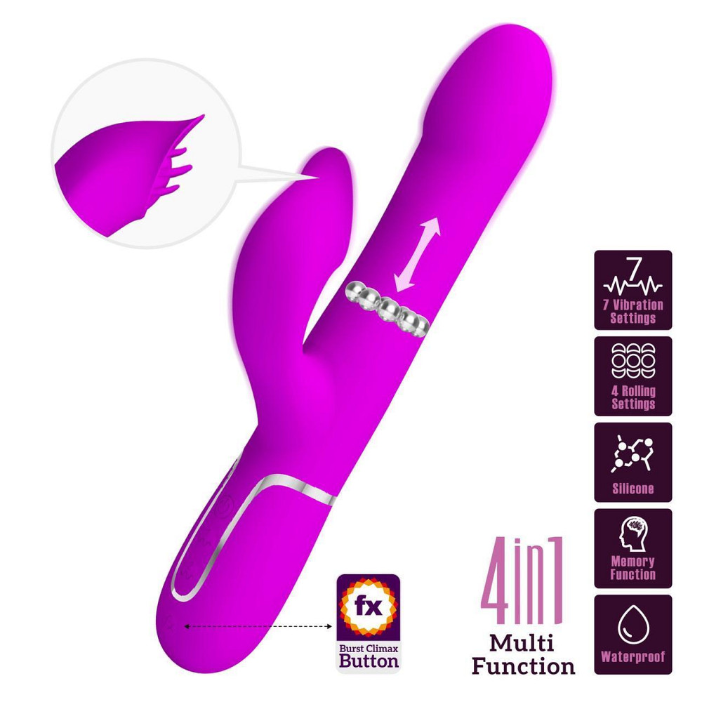 Вібратор PRETTY LOVETwinkled Tenderness Purple, 7 vibration functions 4 rolling functions Memory fun Sex Aura Київ - фото 2