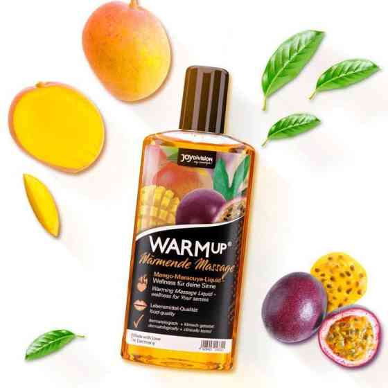 Съедобное масссажное масло с разогревающим эффектом WARMup Mango Maracuya 150 мл Sex Aura Киев