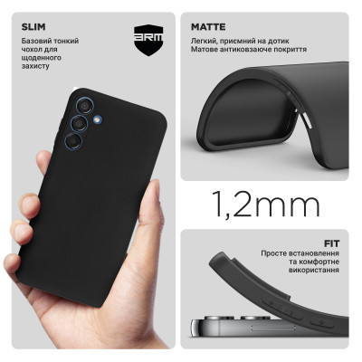 Чехол для мобильного телефона Armorstandart Matte Slim Fit Samsung M15 5G (M156) Camera cover Black (ARM74372) Винница - изображение 3